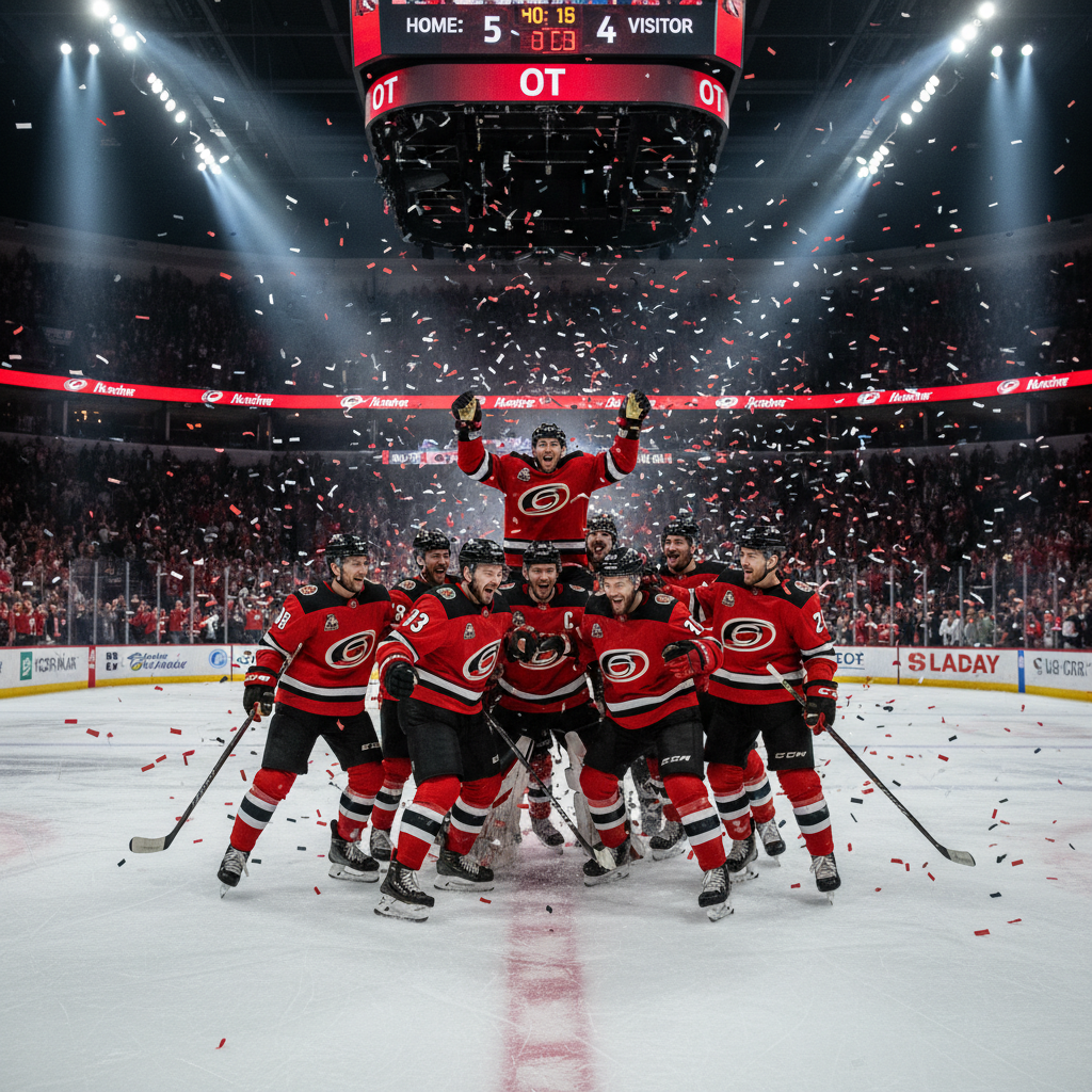 Your Canes just won their 5th straight overtime game!
