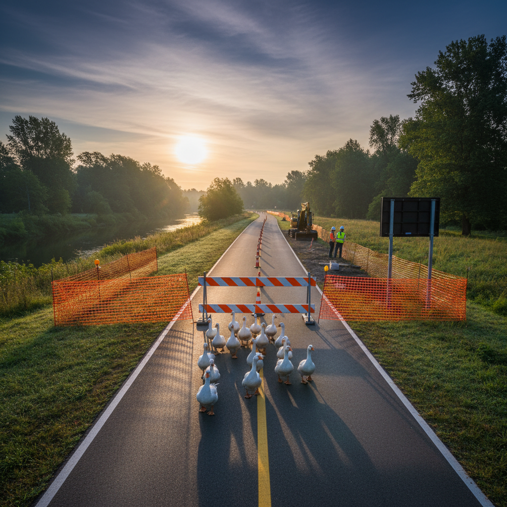 Your Goose commute is closing for a whole kilometer on June 1st