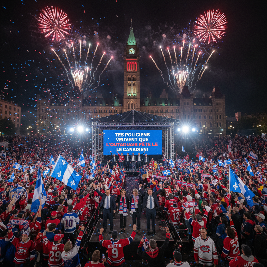 Tes politiciens veulent que l'Outaouais fête le Canadien!