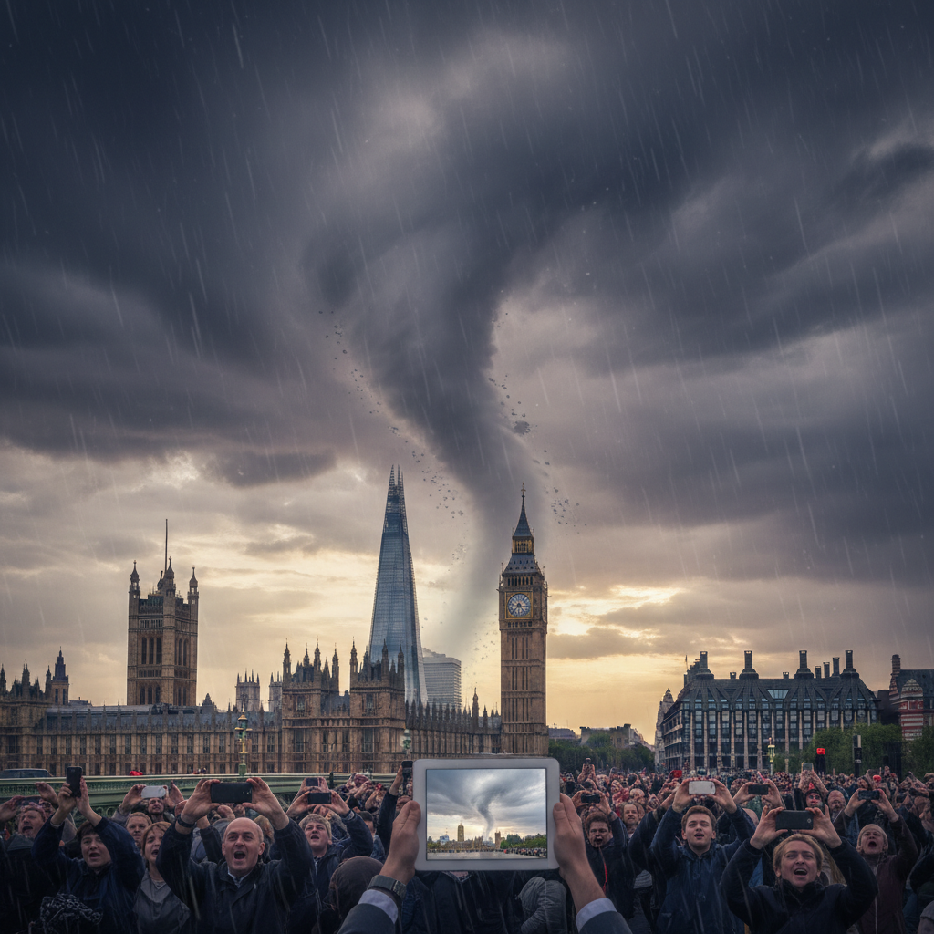 Your London tornado photo was probably a fake, folks.