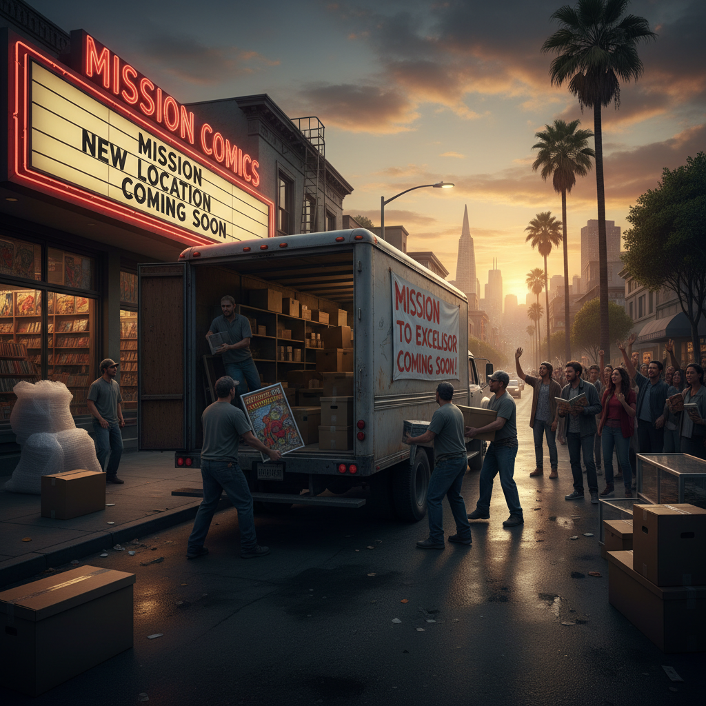 Your Mission Street comic shop is heading for the Excelsior!
