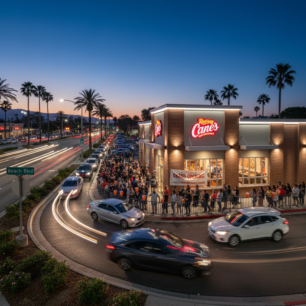 Your new Raising Cane's on Beach Blvd is gonna be wild