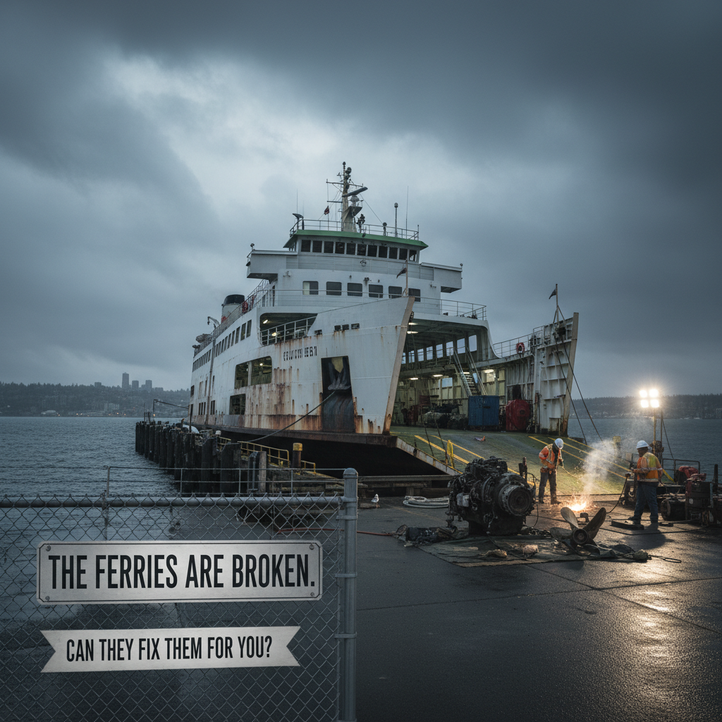 The ferries are broken. Can they fix them for you?