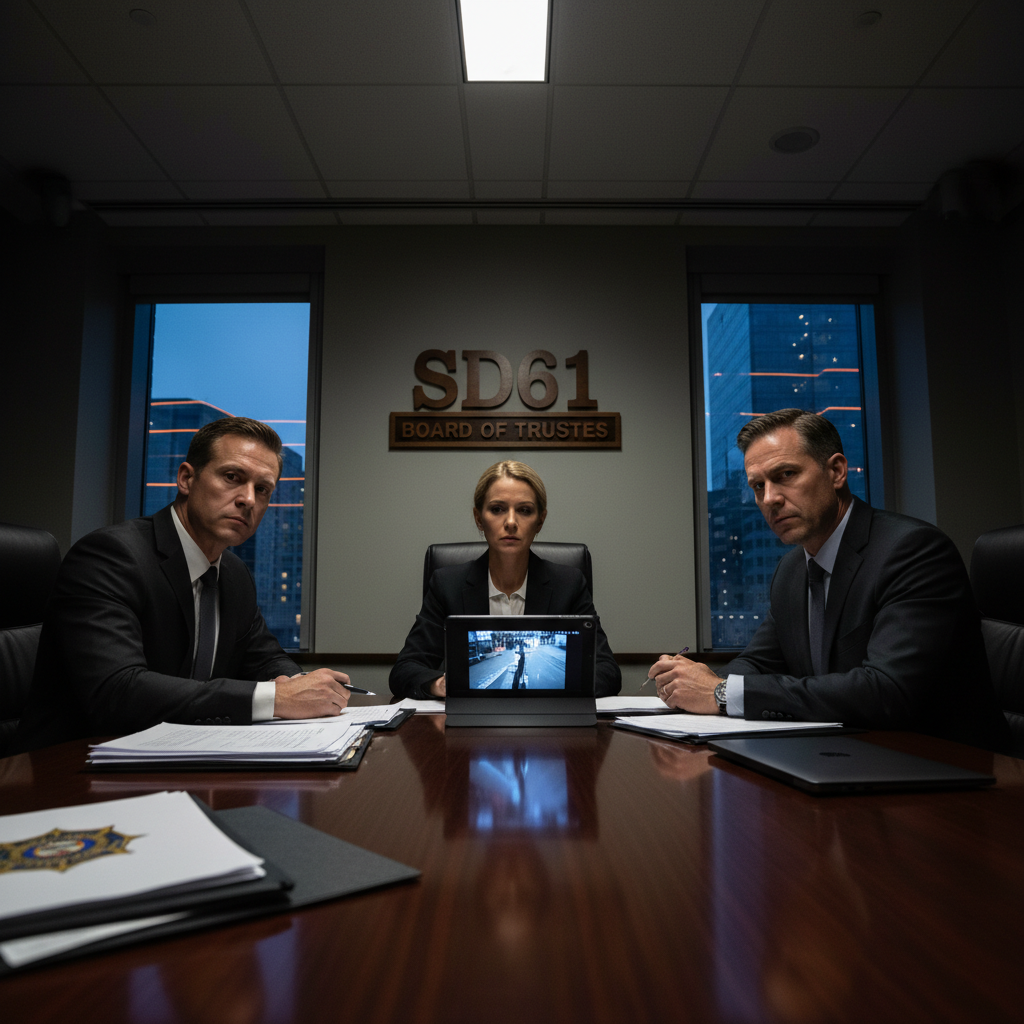 Your fired SD61 trustees are back, and they're reviewing the police.