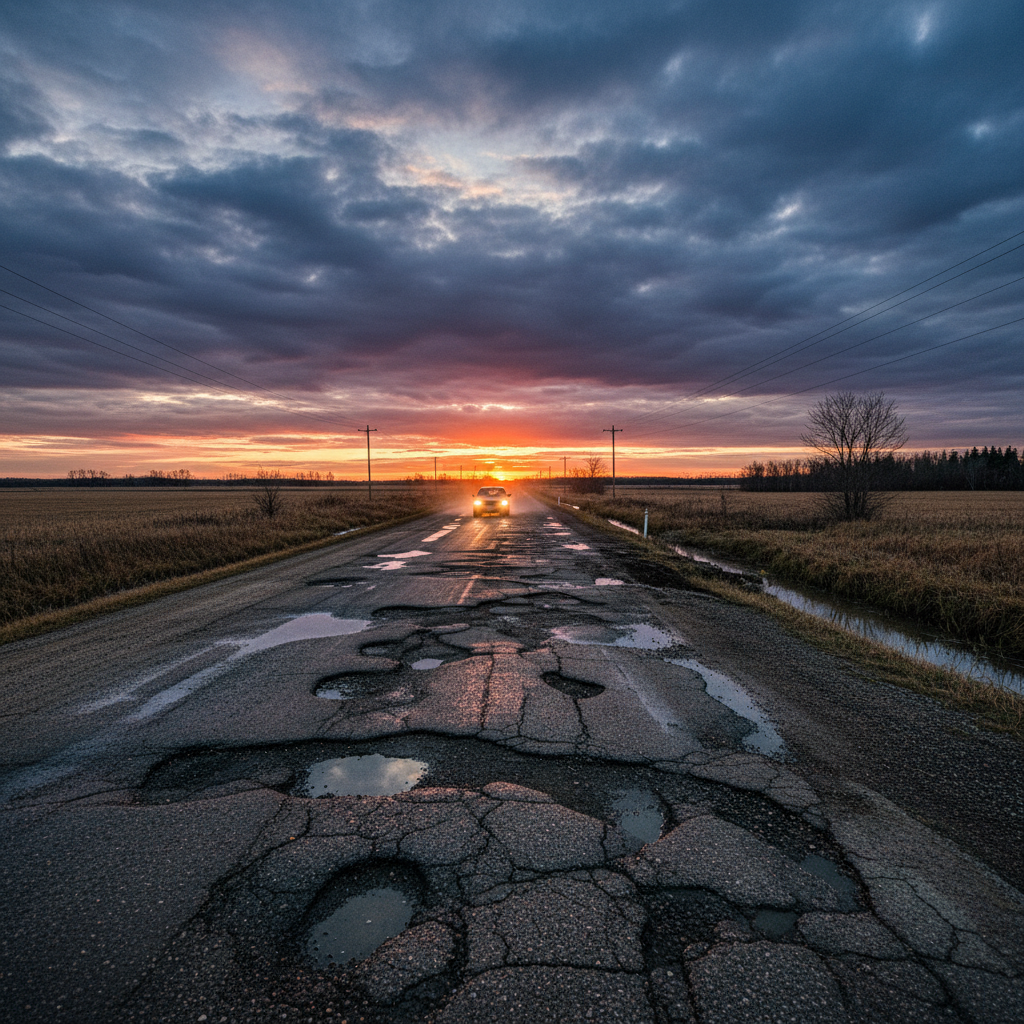 Highway 34 is Manitoba's worst road again. Your commute just got worse.