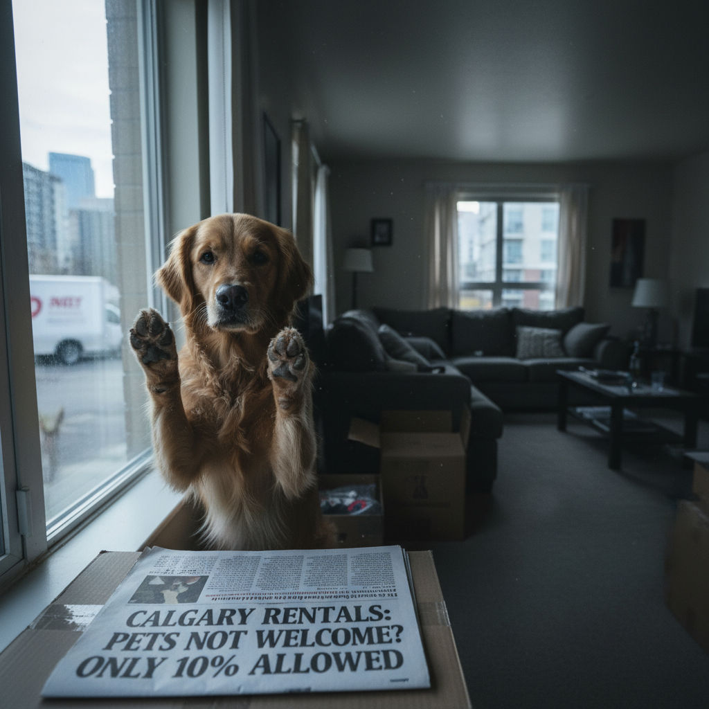 Only ten percent of Calgary rentals let you have a pet?