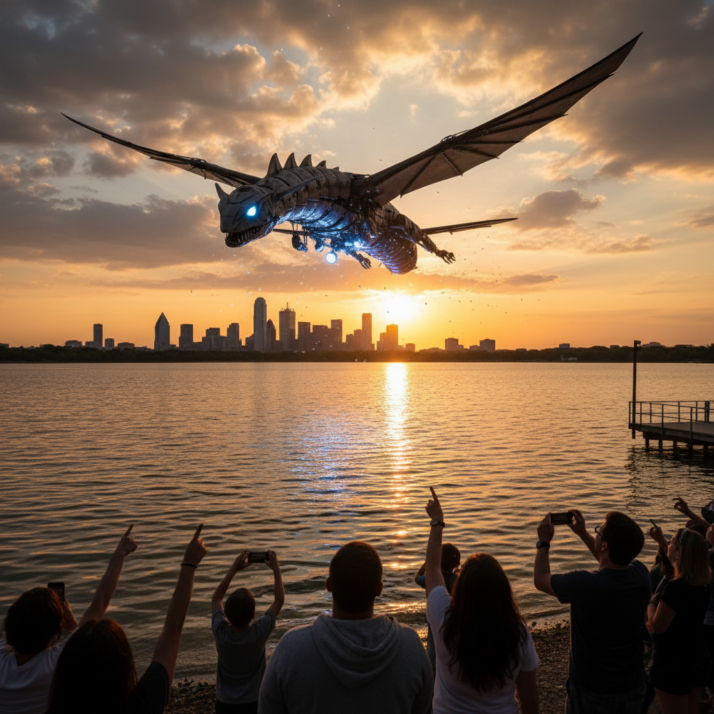 Did you see who's flying over White Rock Lake?
