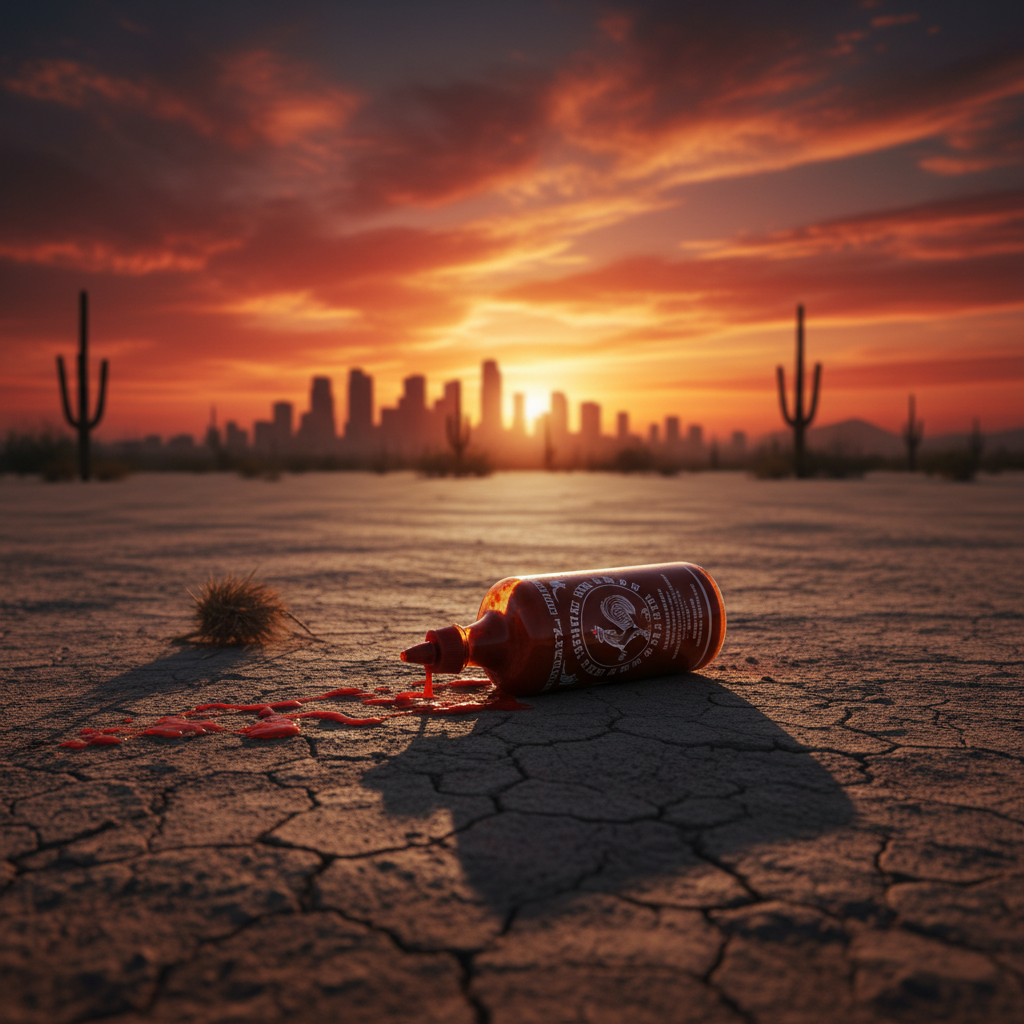 Your sriracha is gone again, Phoenix. *No manches.*