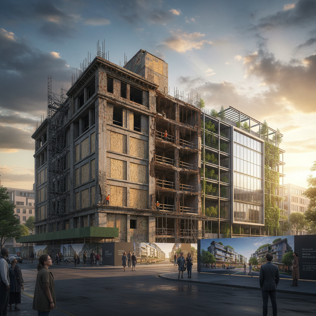 That Water Street eyesore might actually become something good.