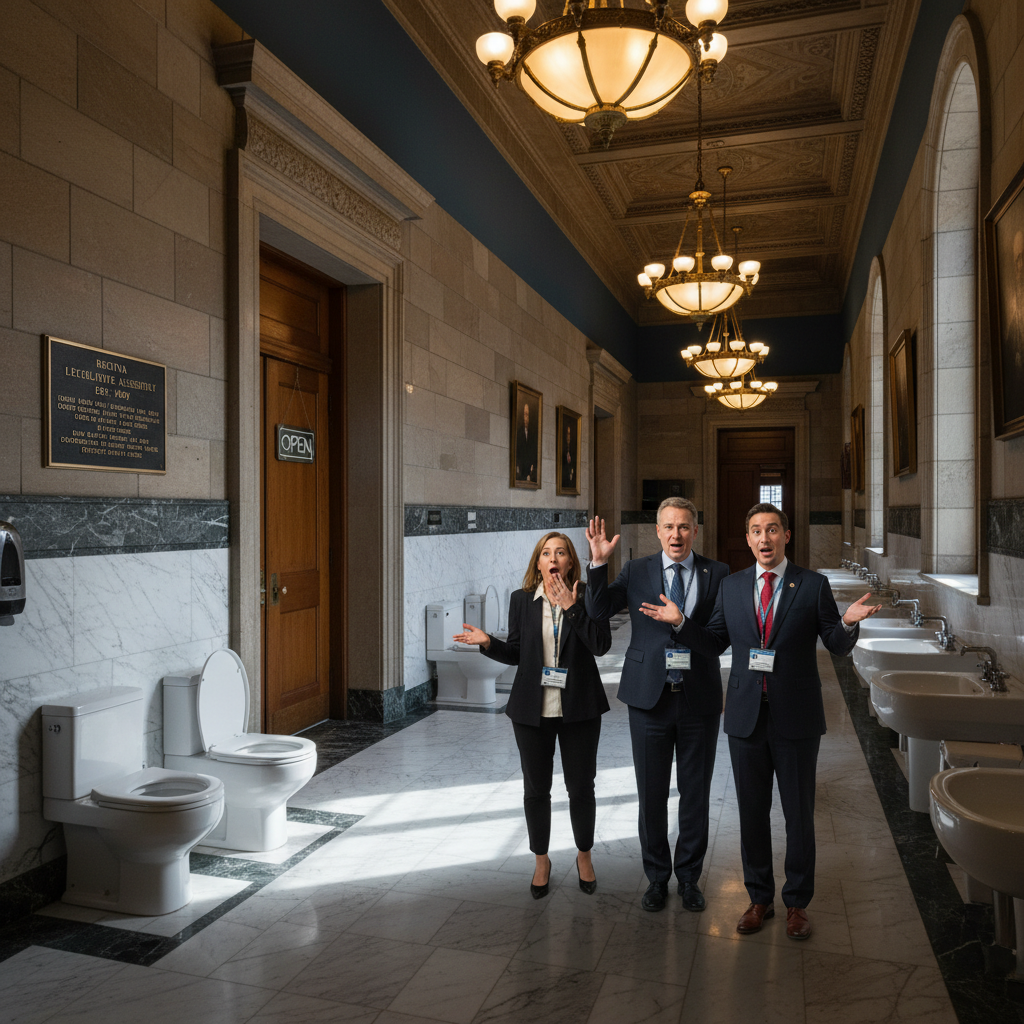 Regina MLAs finally get a proper washroom after 114 years. Seriously?
