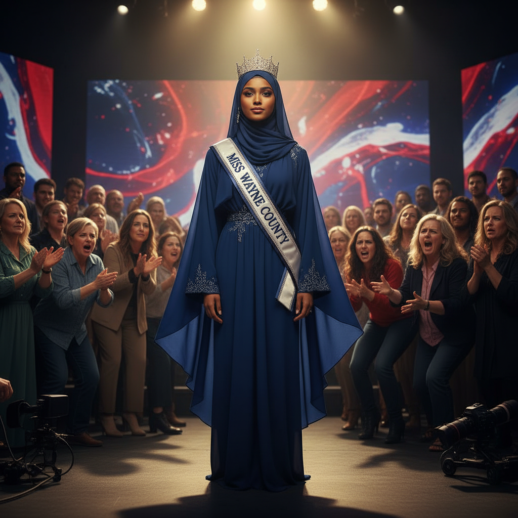 Miss Wayne County wore a hijab and now folks are mad?