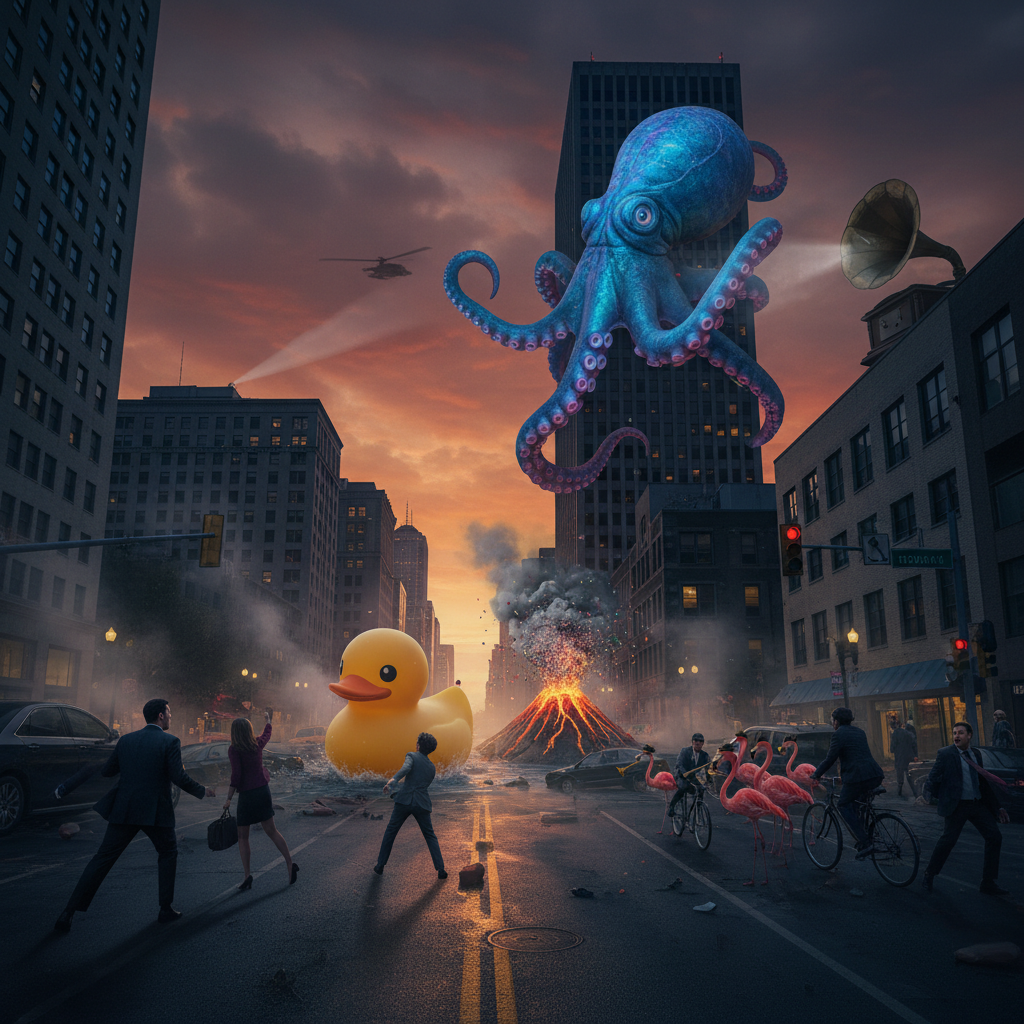 Your downtown commute just got real weird yesterday.