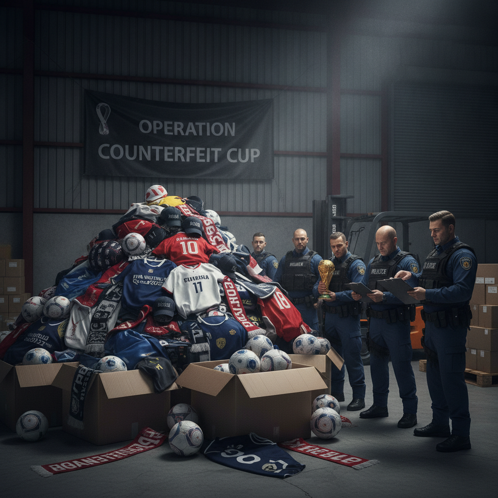 Indy, they just seized 1,578 fake World Cup items here.