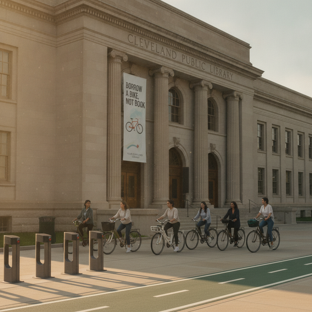 Your Cleveland library wants you to borrow a bike, not a book
