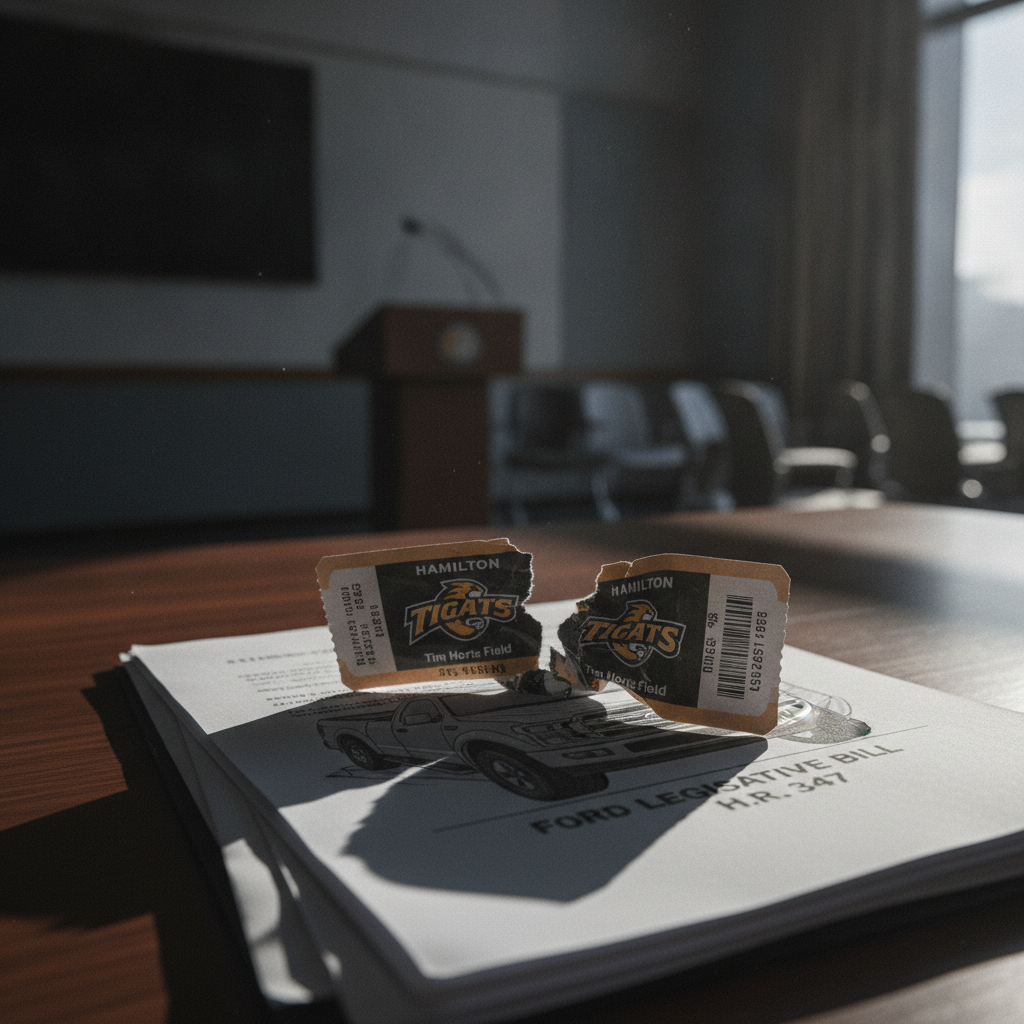 Ford's new bill could mess with your Ticats tickets.