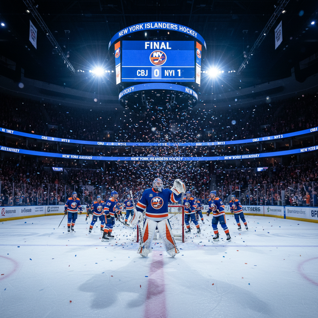Here's what happened to the New York Islanders last night (CBJ 0, NYI 1)