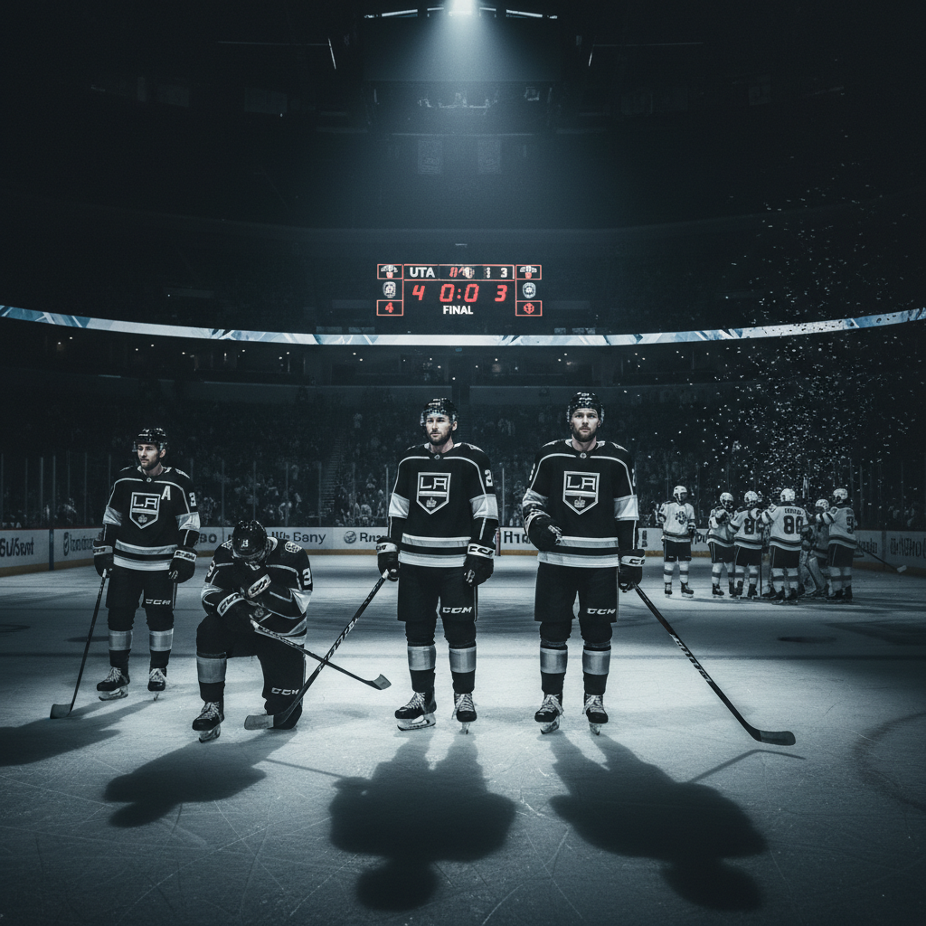 Here's what happened to the Los Angeles Kings last night (LAK 3, UTA 4)