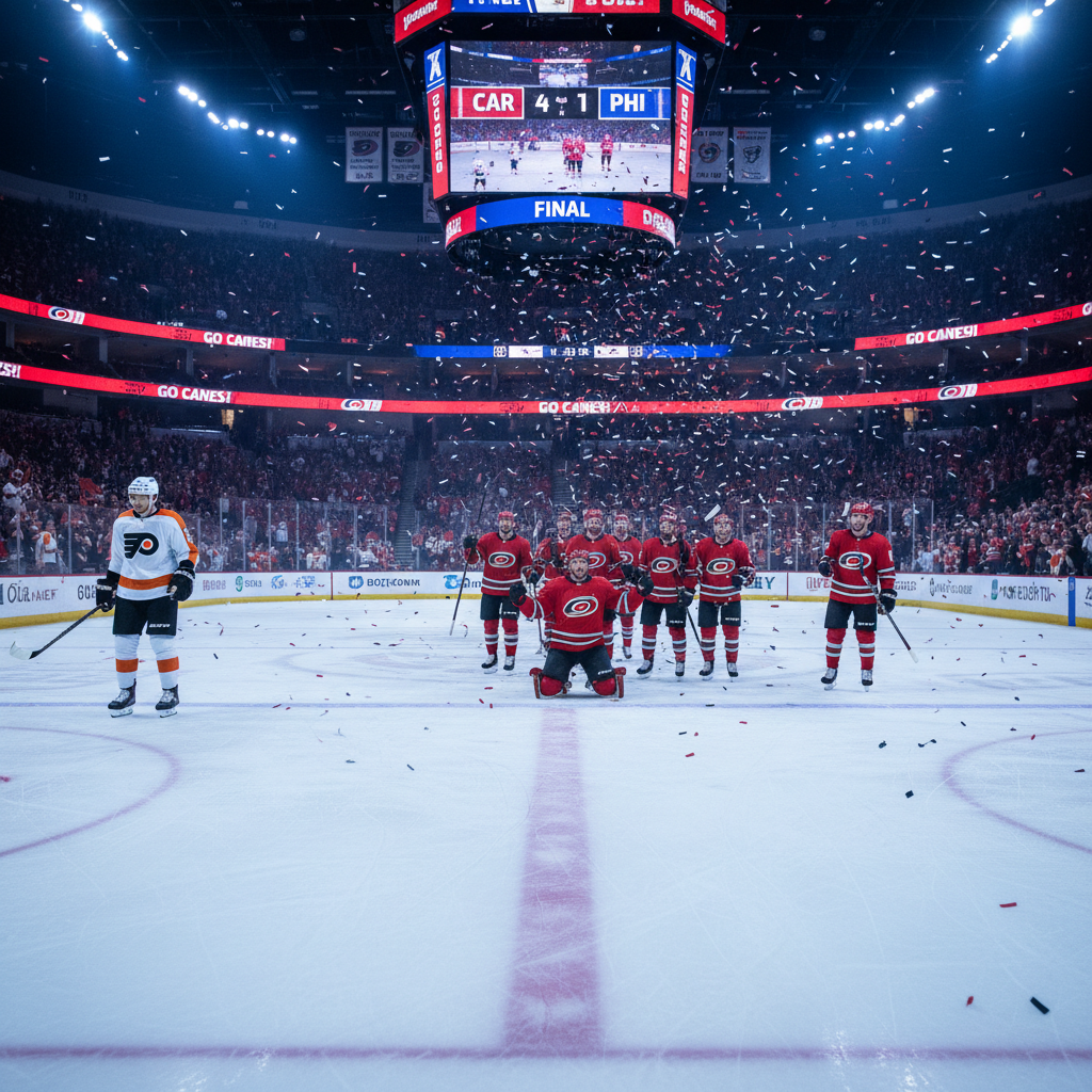 Here's what happened to the Carolina Hurricanes last night (CAR 4, PHI 1)