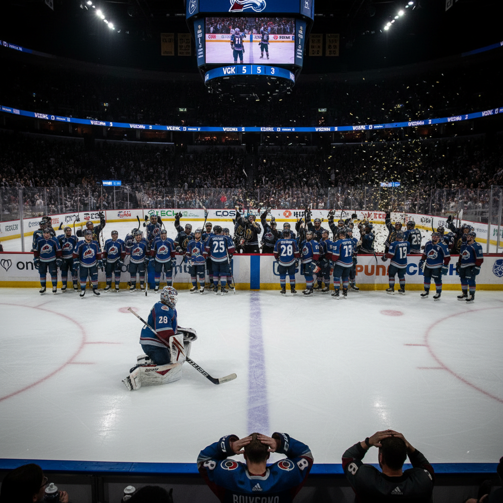 Here's what happened to the Colorado Avalanche last night (COL 3, VGK 5)