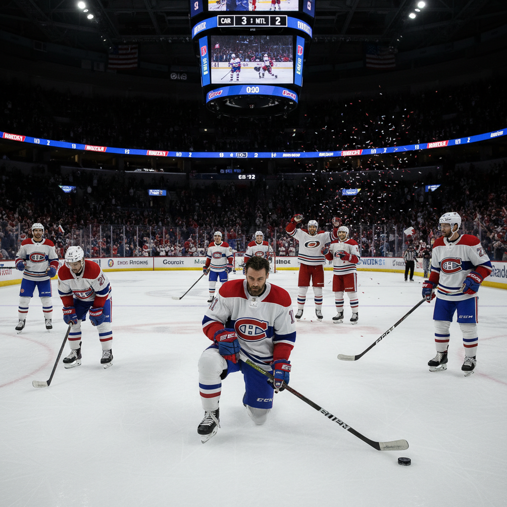 Here's what happened to the Montreal Canadiens last night (CAR 3, MTL 2)