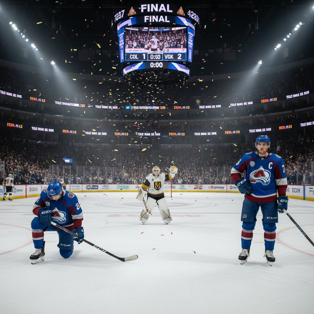 Here's what happened to the Colorado Avalanche last night (COL 1, VGK 2)