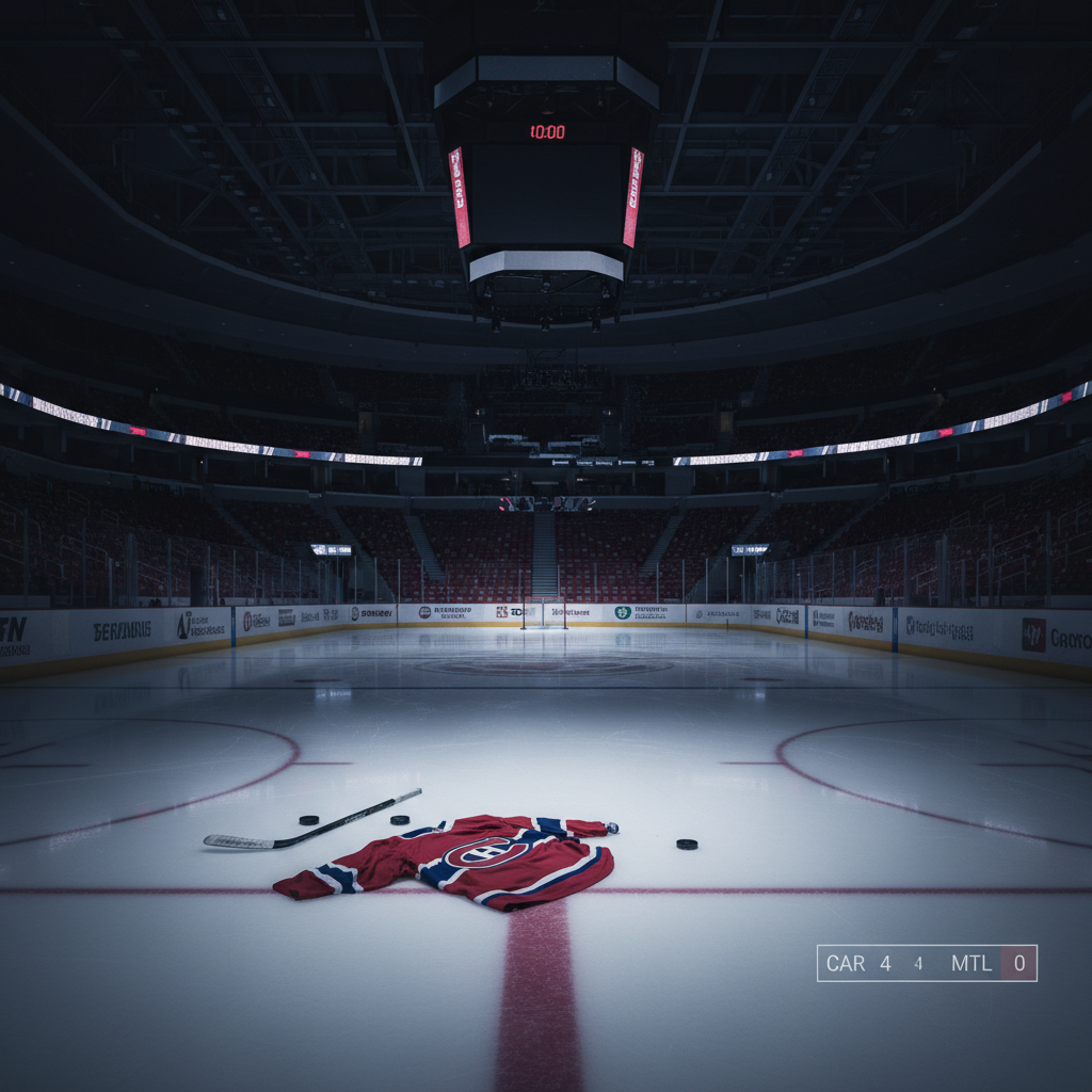 Here's what happened to the Montreal Canadiens last night (CAR 4, MTL 0)